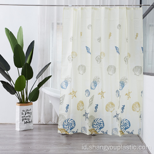 Custom PE shower curtain dicetak